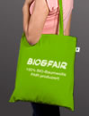 Grüne Fairtrade-Stofftasche aus Bio-Baumwolle